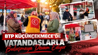 Küçükçekmece’de BTP standında dikkat çeken buluşma