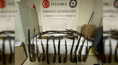 Küçükçekmece'de yasa dışı silah imalathanesine operasyon