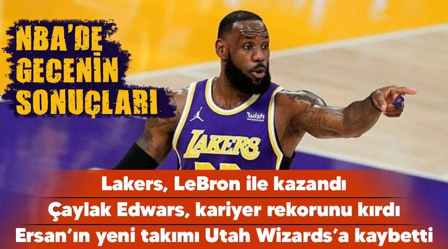 Lakers, LeBron ile kazandı