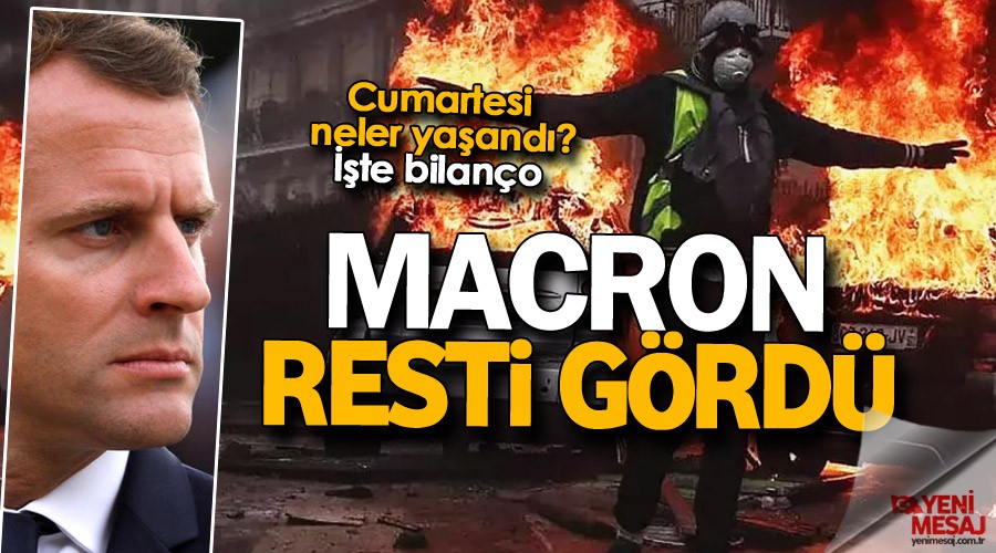 Macron resti grd... Fransa'da sil batan