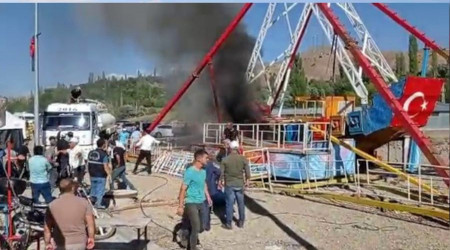 Panayırda yangın paniği