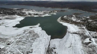 Porsuk Barajı'nda geriye çekilen su tedirgin etti