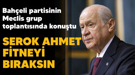 Serok Ahmet fitneyi bıraksın