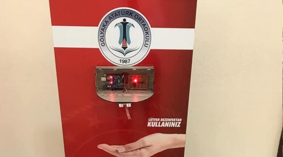 Temassız dezenfektan cihazı