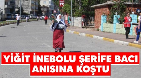 Yiğit İnebolu Şerife Bacı anısına koştu