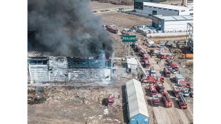 Ankara'da yatak fabrikasnda korkutan yangn