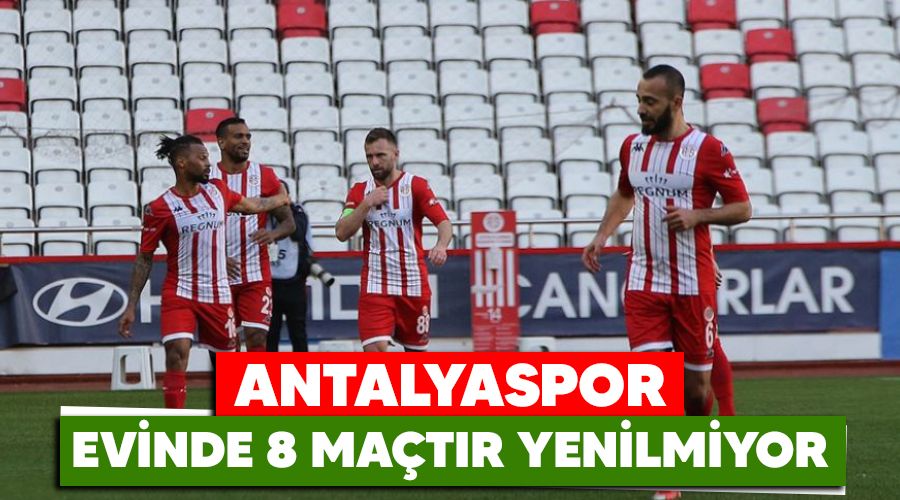 Antalyaspor evinde 8 maçtır yenilmiyor
