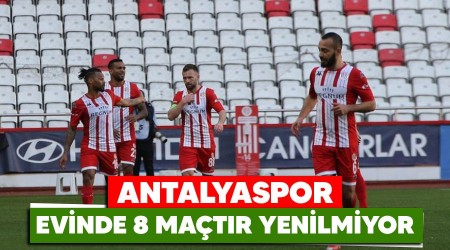 Antalyaspor evinde 8 maçtır yenilmiyor