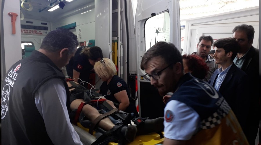 Fabrika inşaatında görülmez kaza