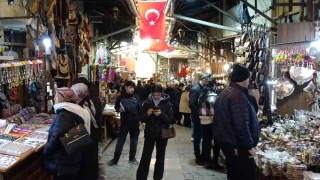 Gaziantep'teki tarihi çarşılarda yarıyıl tatili yoğunluğu