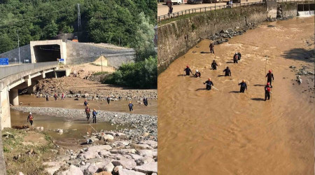 Giresun'daki selde kaybolan şahıs her yerde aranıyor