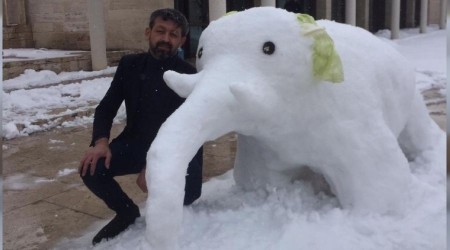 Kardan adam yerine kardan fil