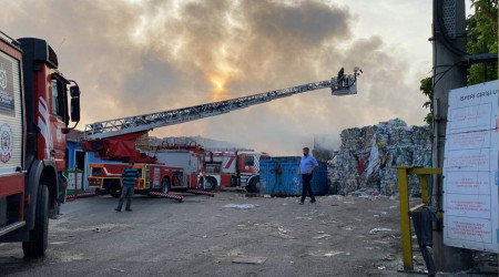 Kocaeli'de geri dnm tesisinde yangn