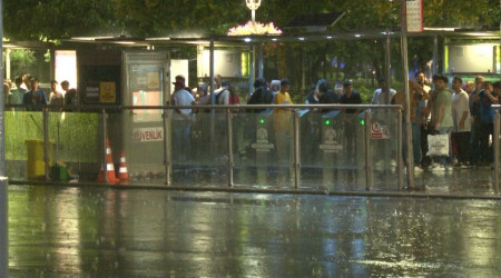 Konya'da kısa süreli sağanak etkili oldu