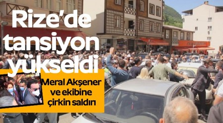 Meral Akşener ve ekibine çirkin saldırı