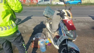 Otomobil ile elektrikli bisiklet çarpıştı: 1 ölü