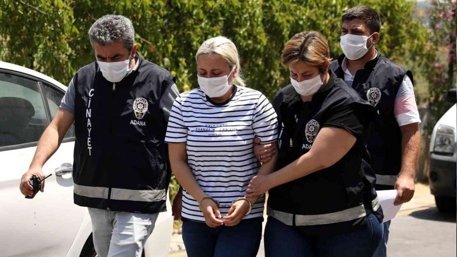 Rezidansta kocasını öldüren kadın tahliye edildi