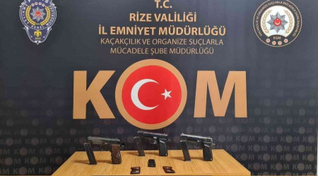 Rize'de silah kaçakçılığı operasyonu