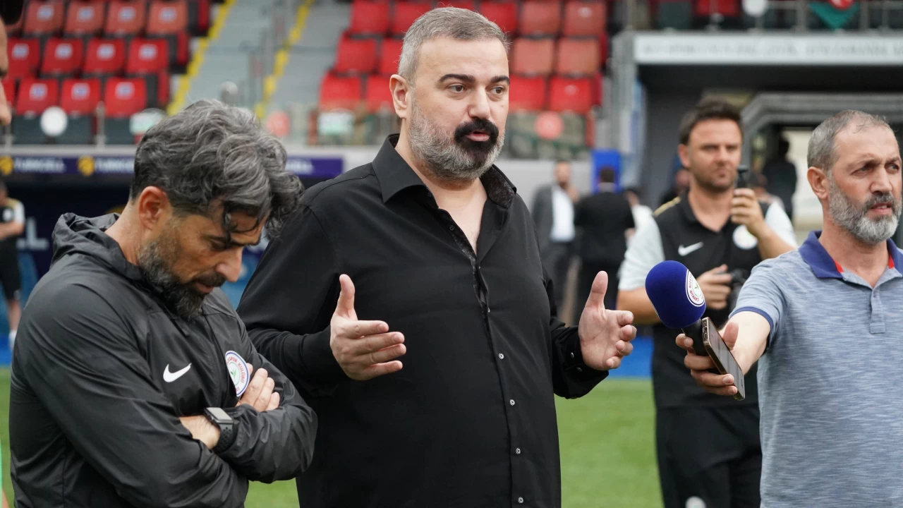 Rizespor Bakan brahim Turgut fkeli ve sert konutu