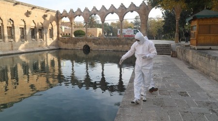 Şanlıurfa'da boş kalan tarihi mekanlar ilaçlandı