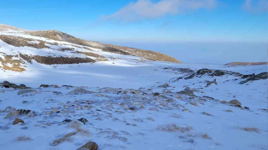 Uludağ'da buz var ama kar yok