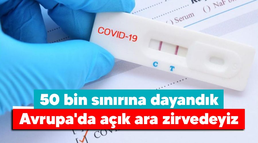 50 bin sınırına dayandık, Avrupa'da açık ara zirvedeyiz