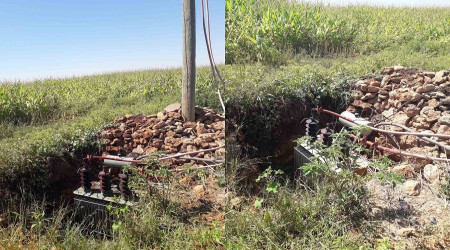 Bunu da yapmışlar... Şanlıurfa'da toprağa gömülü kaçak trafo