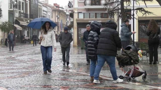 Edirne'de yağmur etkili oldu