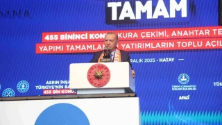 Erdoğan ve Bahçeli Hatay'da deprem konutları kura törenine katıldı