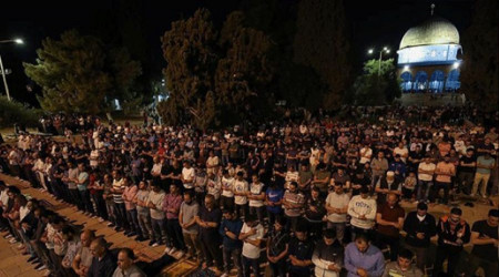 İşgal altındaki Mescid-i Aksa'da ilk teravih