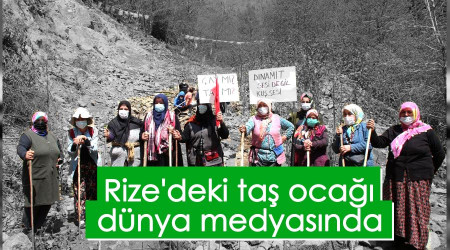  Rize'deki ta oca dnya medyasnda