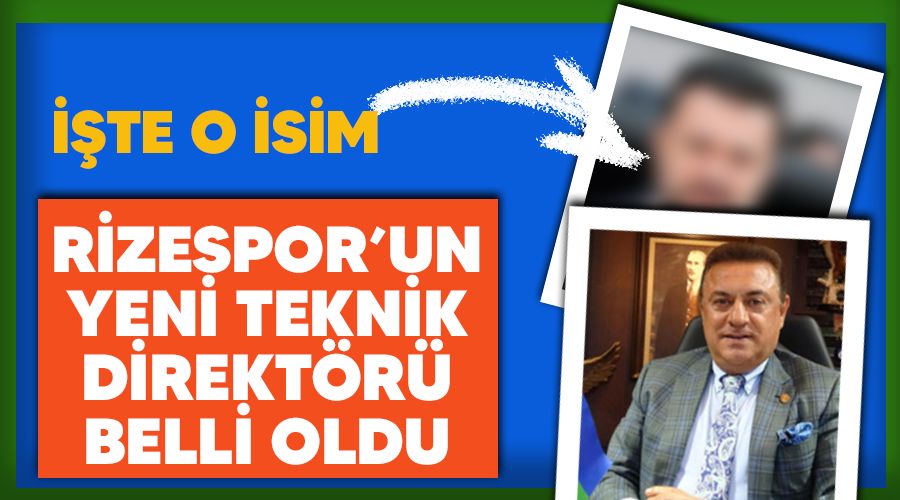 Rizespor'un yeni teknik direktr belli oldu 