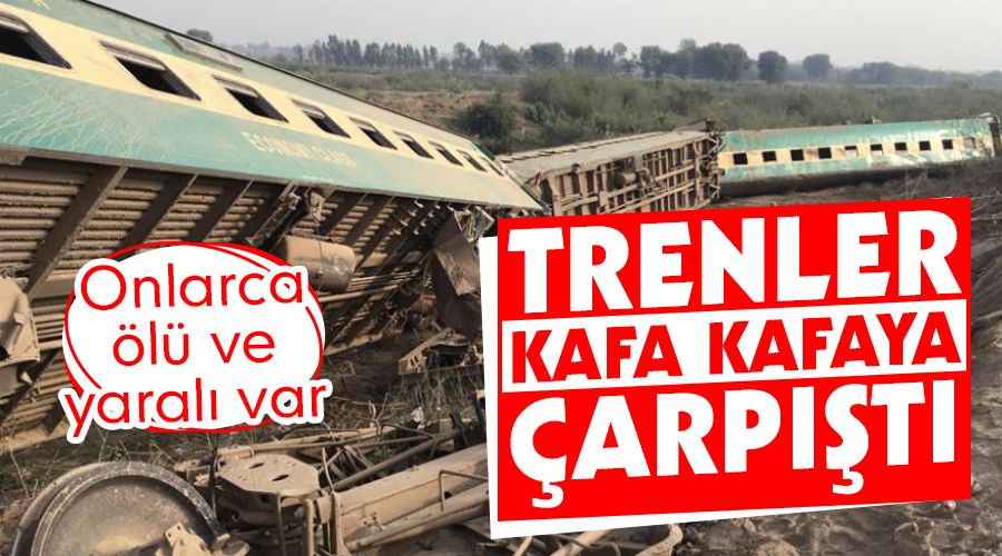 Trenlerin kafa kafaya arpmas sonucu 30 kii ld, 50 kii yaraland