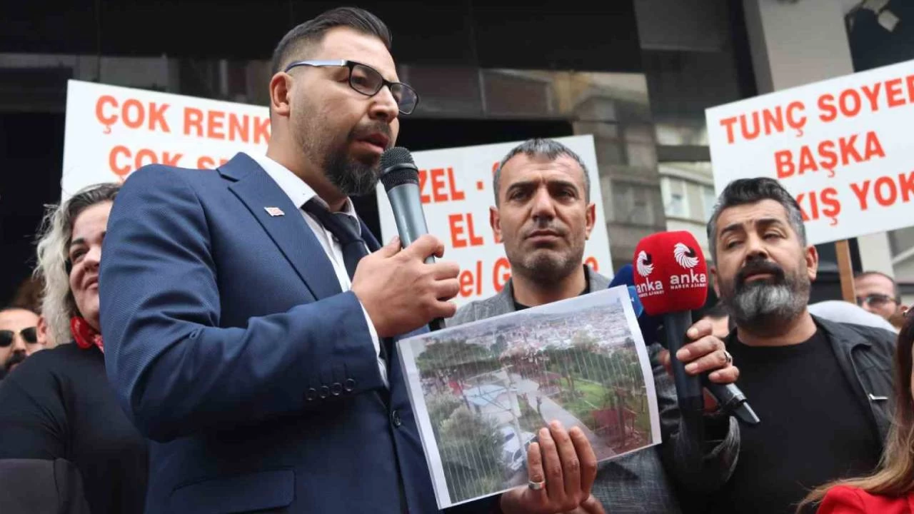 Tun Soyer destekilerinden CHP l Bakanl nnde protesto