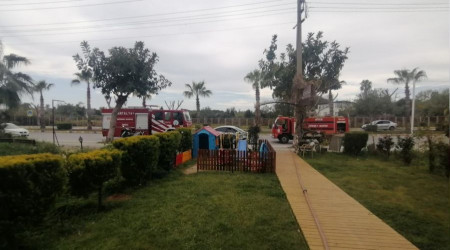 Tur firmasında çıkan yangın korkuttu