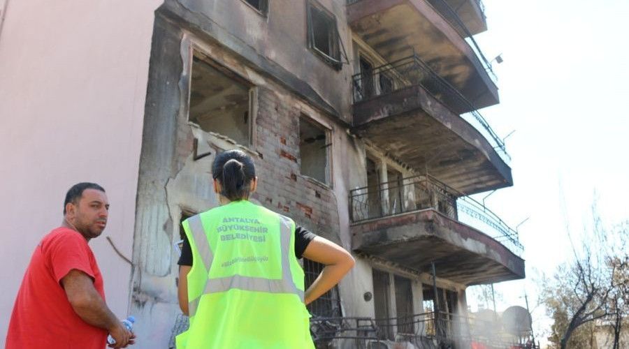 Yangın bölgesinde 804 abonenin su borcu silindi