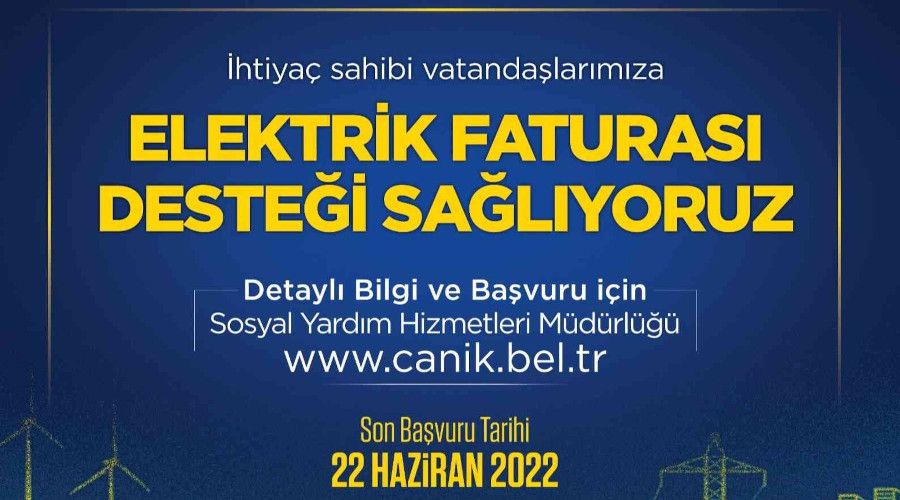10 bin haneye elektrik faturası desteği