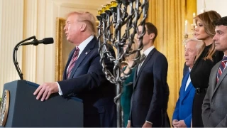 ABD Başkanı Trump'tan Hanuka resepsiyonunda "İsrail'e desteğimiz tam" mesajı