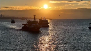 Boğaz'da fırtına sonrası balıkçılar yeniden denize açıldı