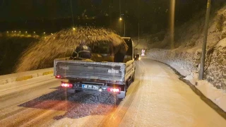 Manisa'da kar ya etkili oldu