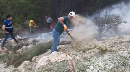 Nallıhan'da orman yangını büyümeden söndürüldü