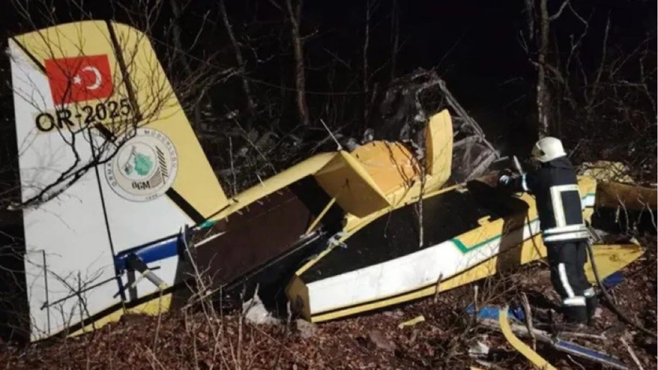 Yangın söndürme uçağımız Zagrep'te düştü