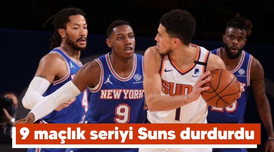 9 maçlık seriyi Suns durdurdu