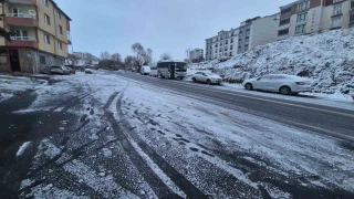 Tekirdağ'da kar hasreti sona erdi: Beyaz manzaralar