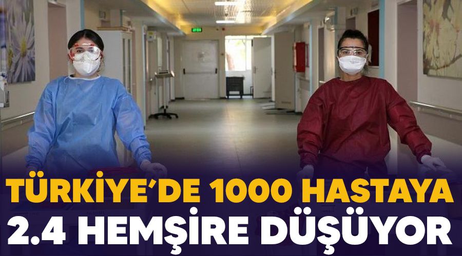 Türkiye’de 1000 hastaya 2.4 hemşire düşüyor