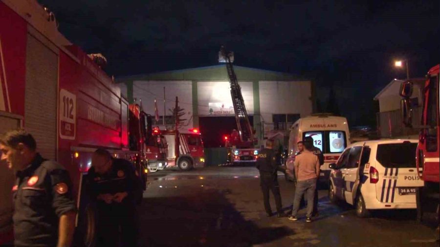 Tuzla'da madeni yağ fabrikasında yangın