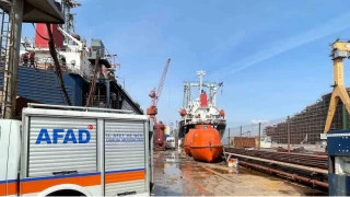 Yalova'da tersane işçisi vinç sepetinden düştü