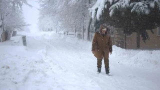 Yoğun kar yağışı Harput'u yuttu
