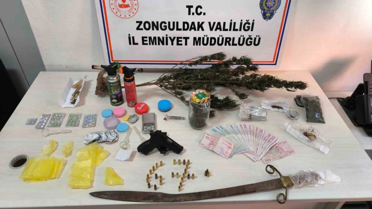 Zonguldak'taki uyuşturucu operasyonunda 18 şüpheli yakalandı