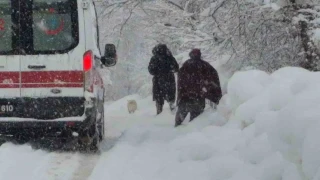 Bartın'da kar kalınlığı 120 santimetreyi aştı